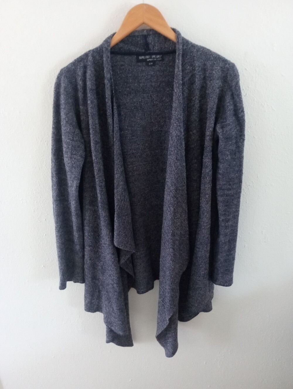 BAREFOOT DREAMS Calypso Wrap Oversized Gray Sweater | S/M - Picture 3 of 8